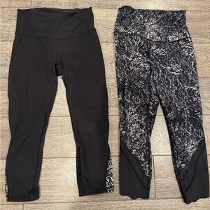 lululemon athletica Black and Gray Leggings Set